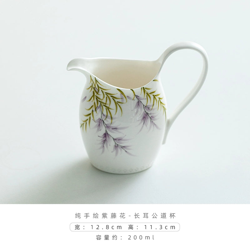Hand-Painted-Wisteria Ceramic Fairness Cup