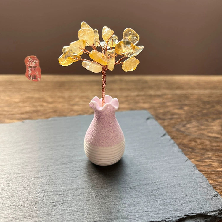 Mini Natural Amethyst Tree Wealth Tree Decoration