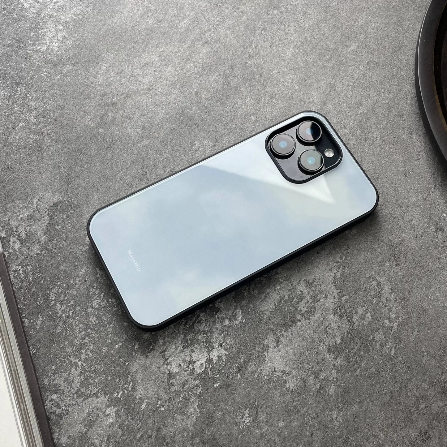 Ethereal White Clouds Art Design Anti-Slip Full Coverage Glass Premium Phone Case