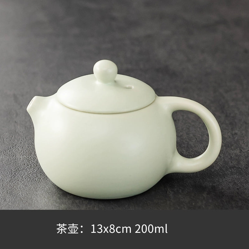 Ru Kiln Teapot Home Retro Ceramic Teapot