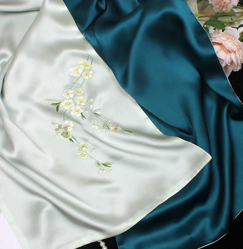 Suzhou embroidery hand-embroidered silk scarf