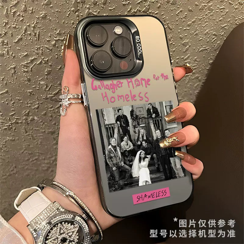 Shameless, unscrupulous Carl, with a high-end phone case.