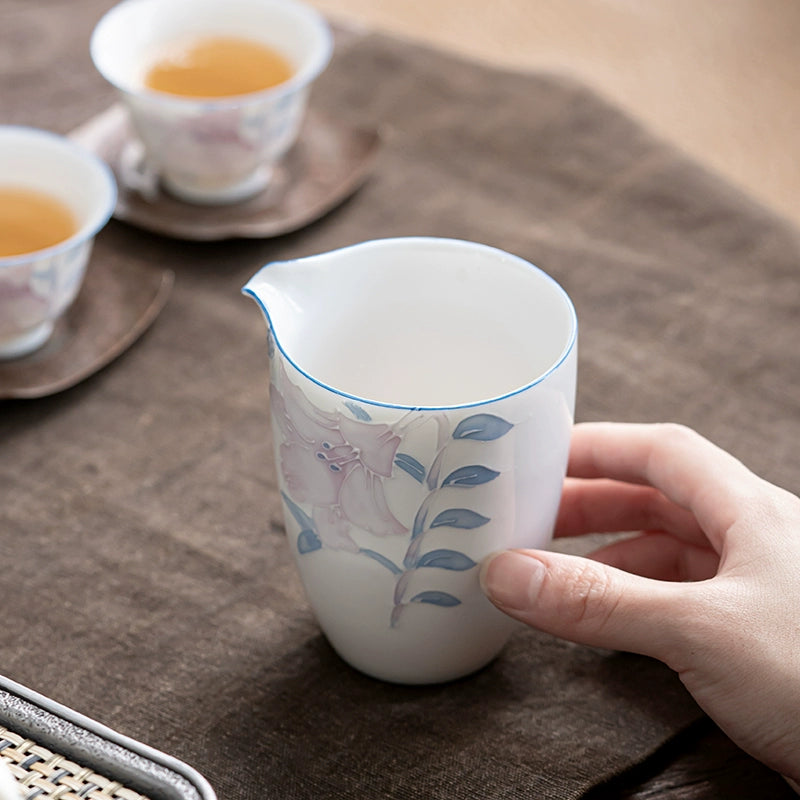 Hand-Painted-Lily Ceramic Fairness Cup