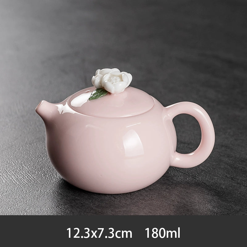 Ru Kiln Teapot Home Retro Ceramic Teapot
