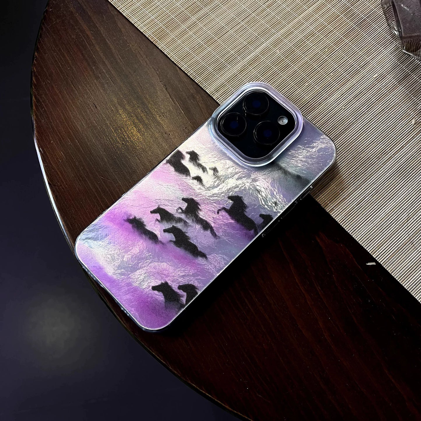 Galloping Horses Artistic Laser Drop-Proof 15pm Premium Phone Case