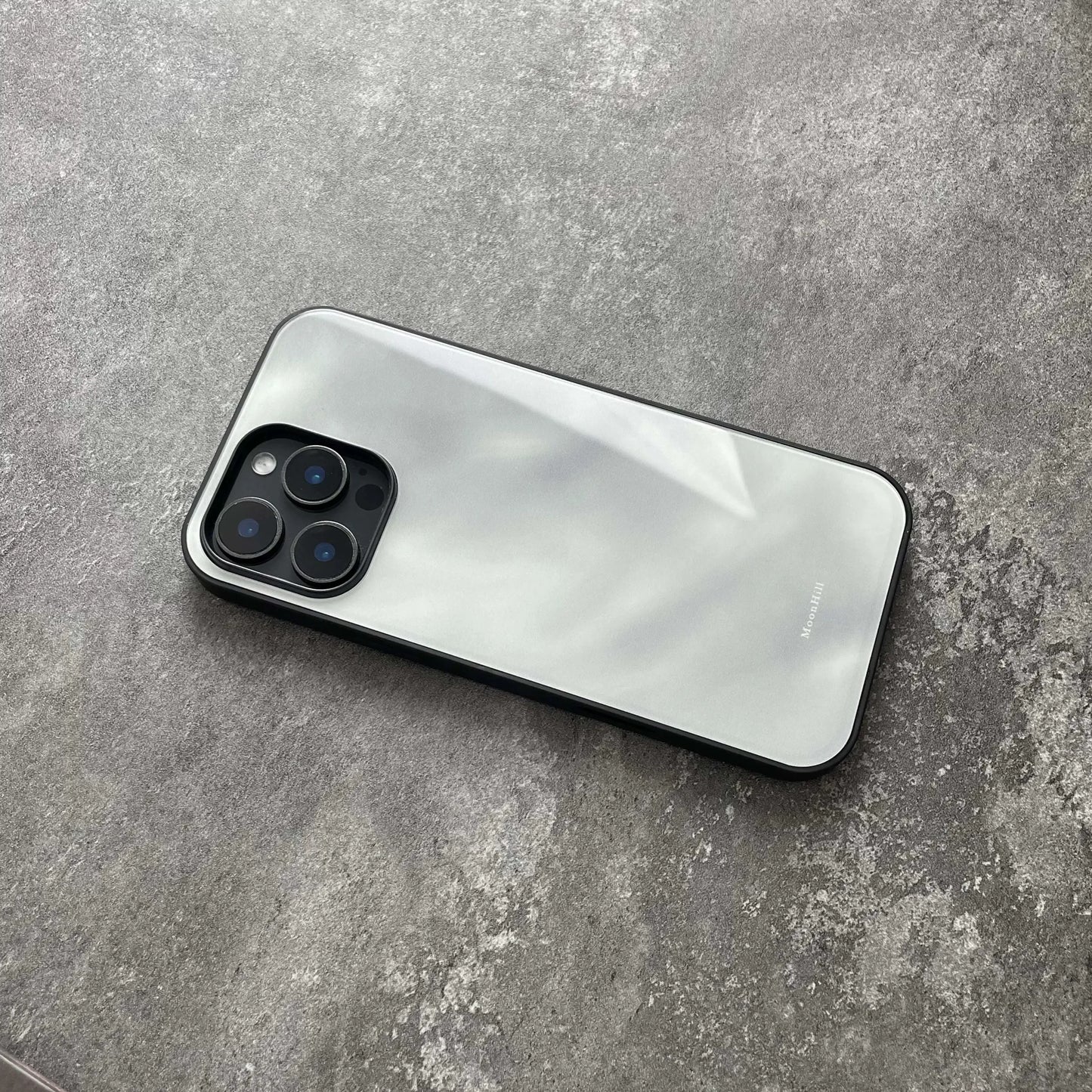 Floating White Clouds Art Design Anti-slip Full Coverage Glass Premium Phone Case