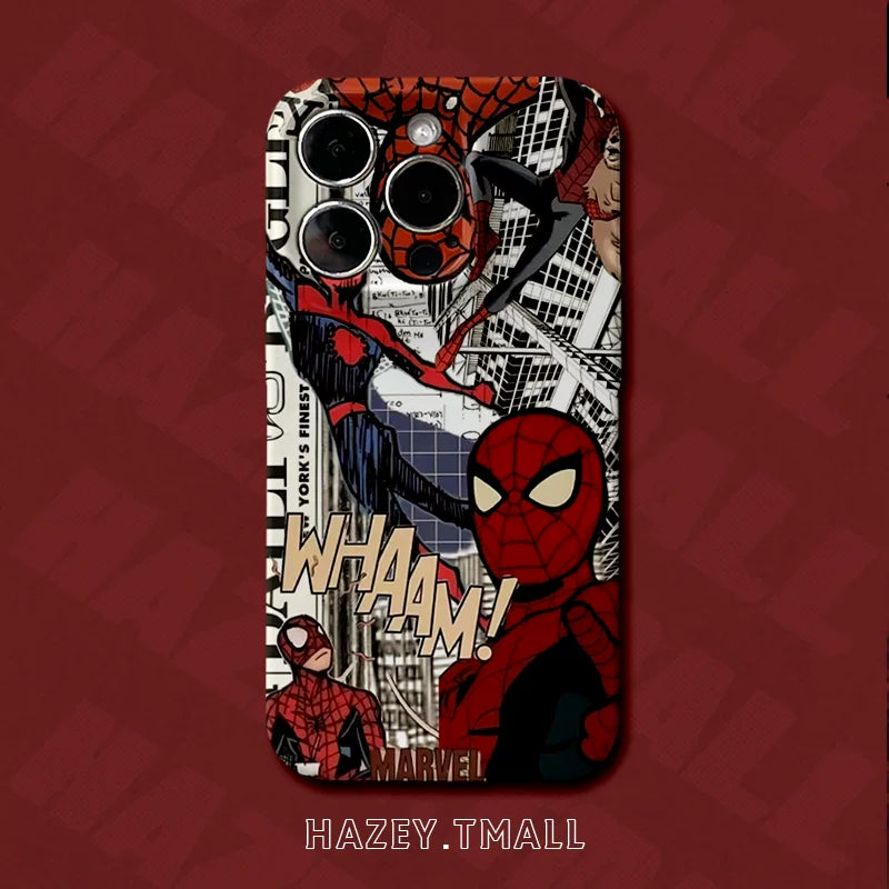 American retro hazey super spider-man film cartoon soft case phone case