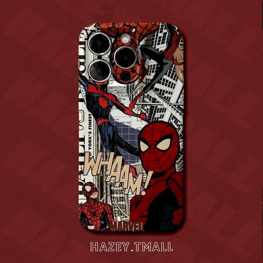 American retro hazey super spider-man film cartoon soft case phone case