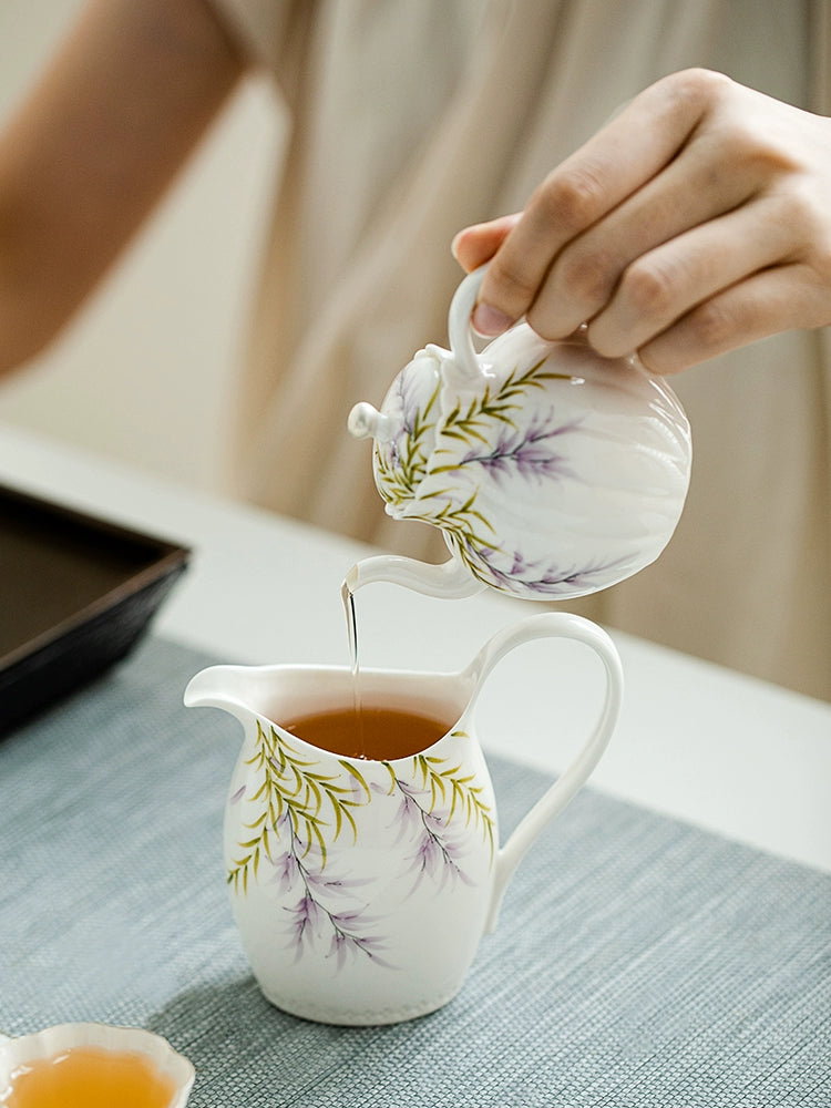Hand-Painted-Wisteria Ceramic Fairness Cup