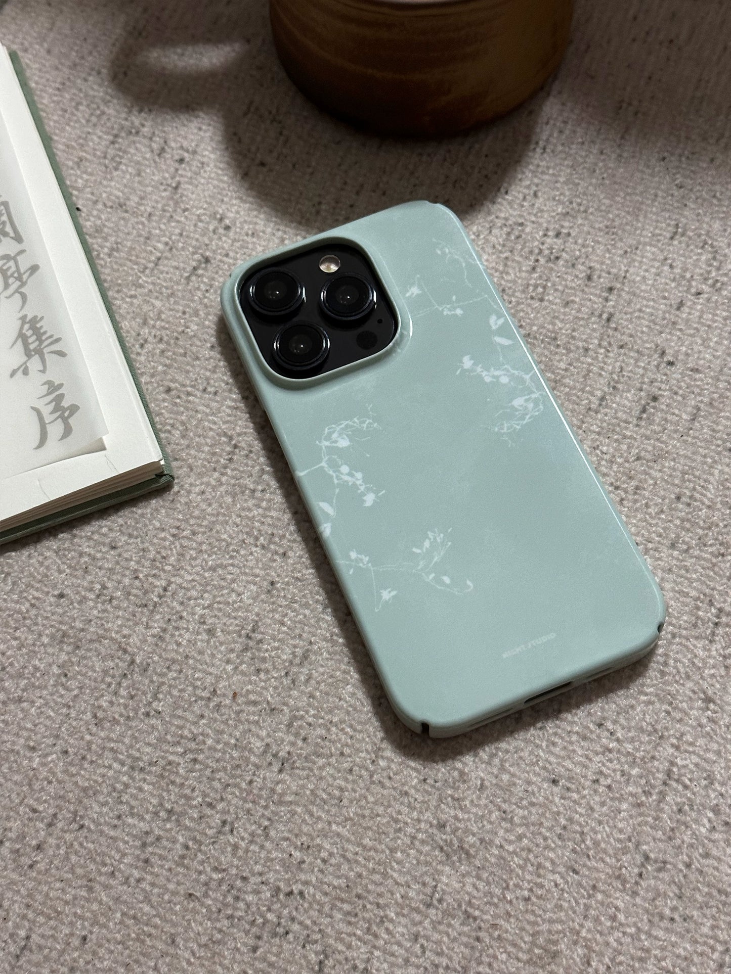 Night Studio Branch Texture Blue Phone Case