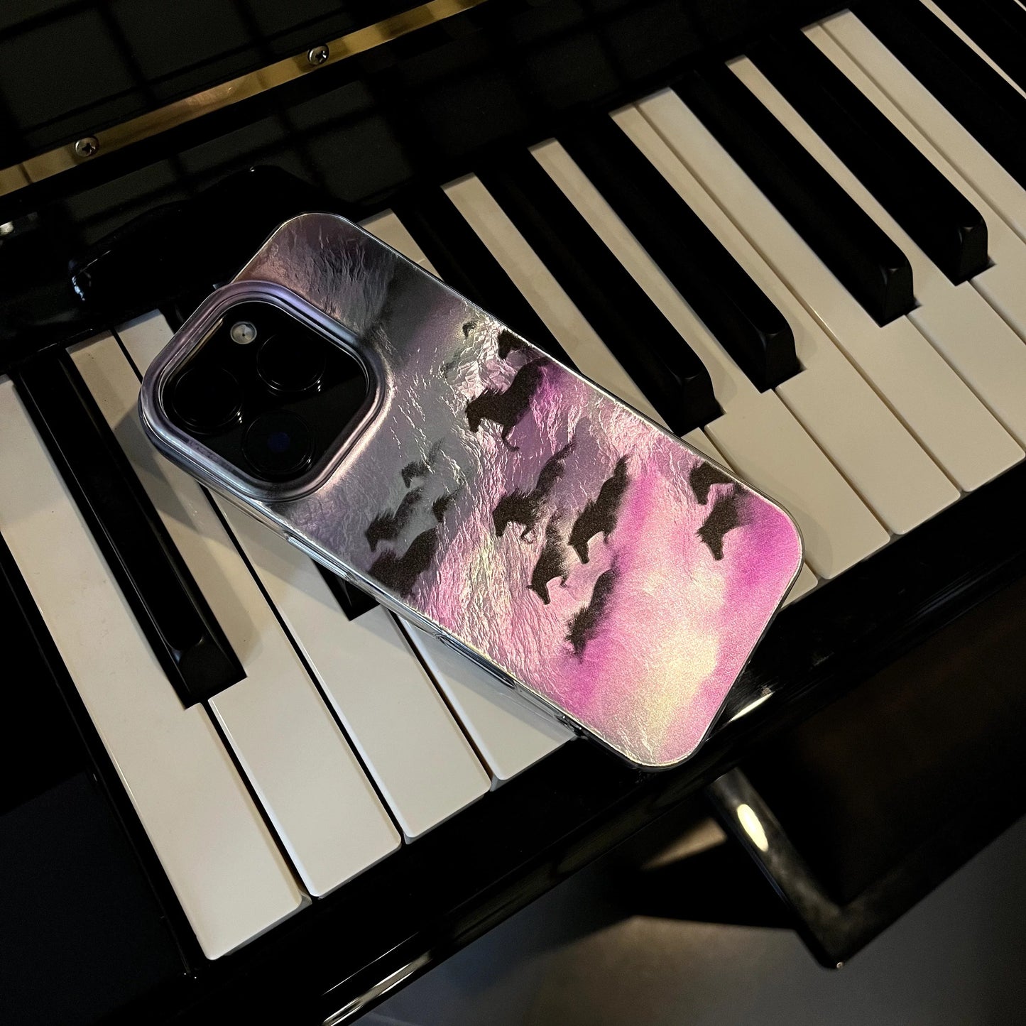 Galloping Horses Artistic Laser Drop-Proof 15pm Premium Phone Case