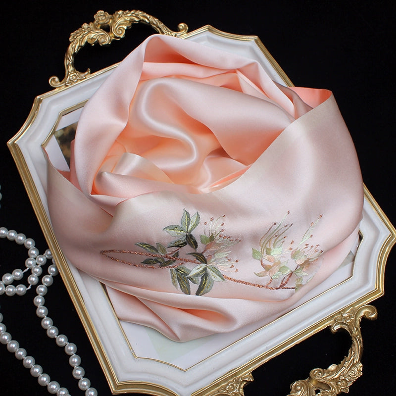 Suzhou embroidery hand-embroidered silk scarf