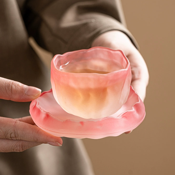 Artistic Crystal Glass Teacup