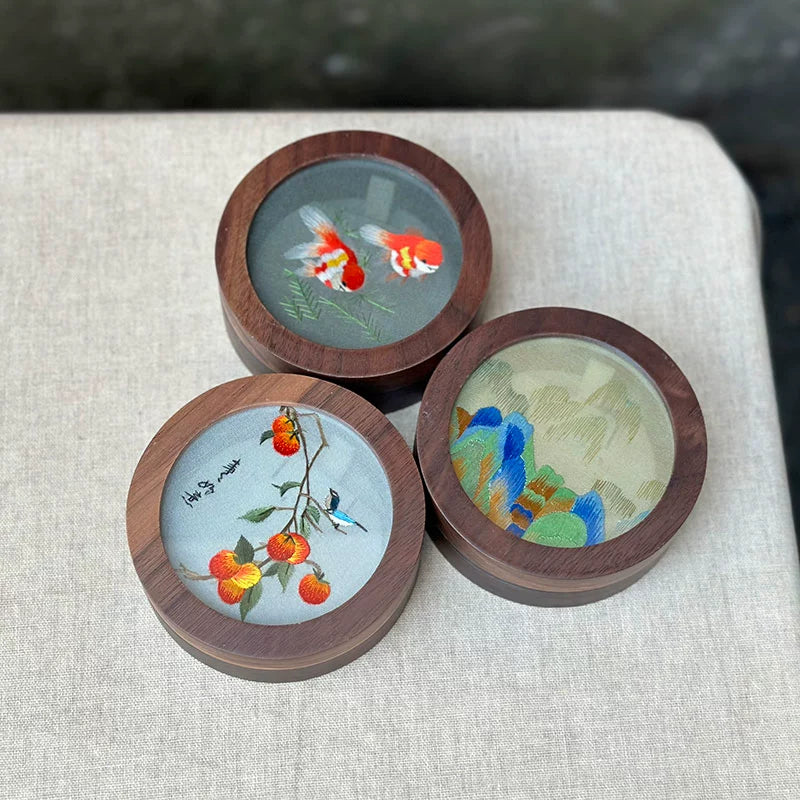 Chinese Embroidered Jewelry Box