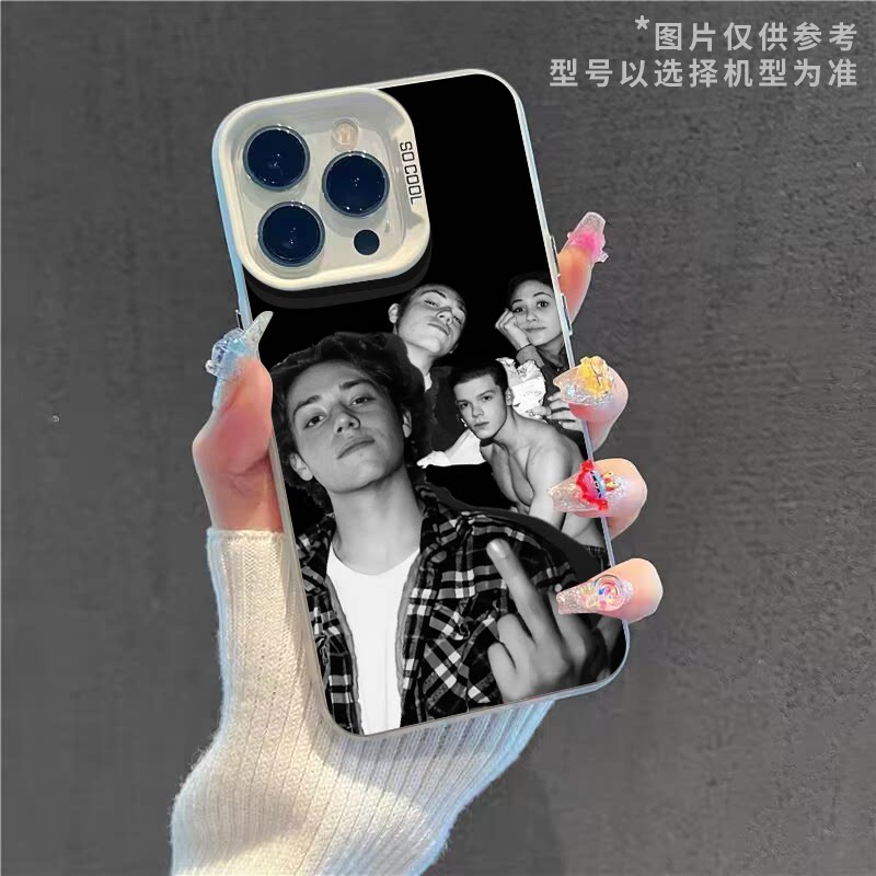 Shameless, unscrupulous Carl, with a high-end phone case.