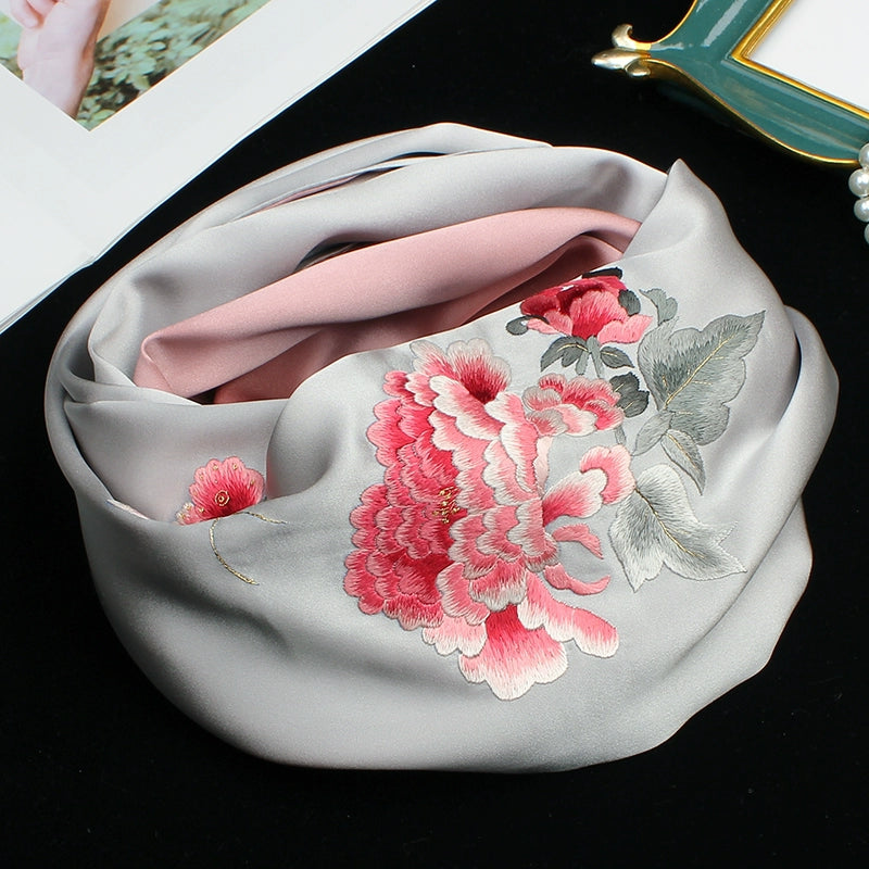 Suzhou embroidery hand-embroidered silk scarf