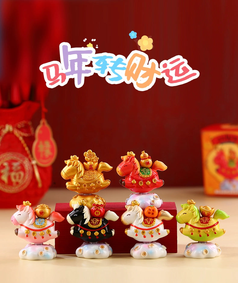 2026 Year of the Horse Decorative Lucky Pony Figurine – New Year Gift