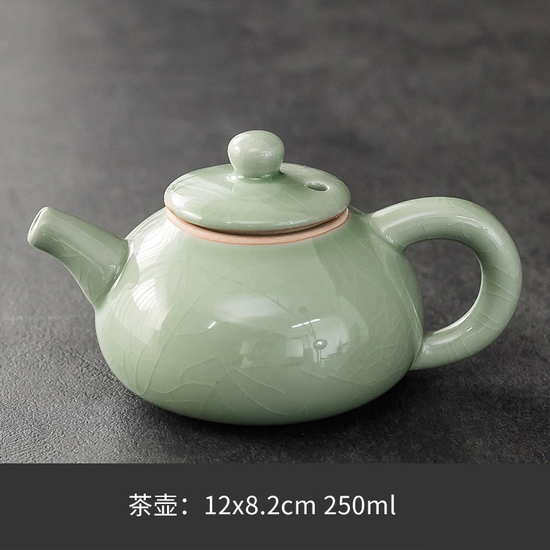 Ru Kiln Teapot Home Retro Ceramic Teapot