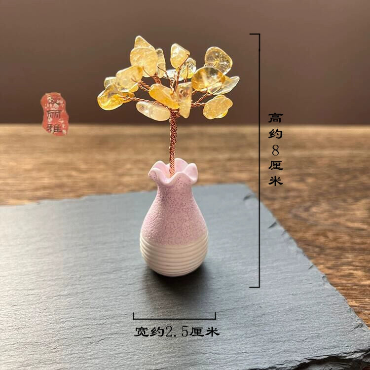 Mini Natural Amethyst Tree Wealth Tree Decoration