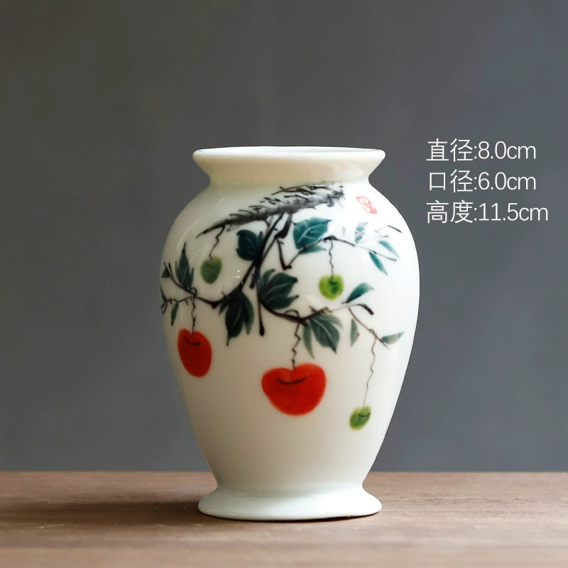 Chinese Hand Painted Ceramic Flower Vase