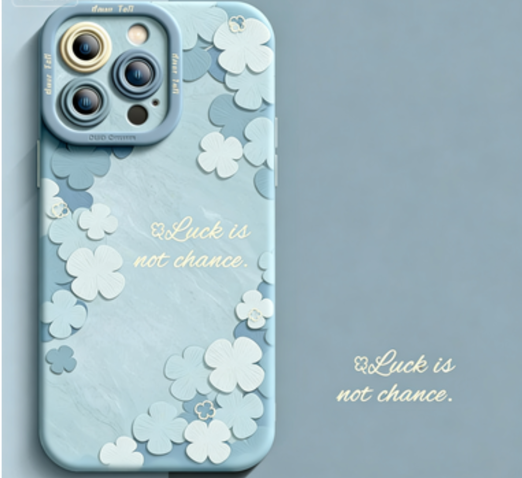 Artistic and Fresh Floral Silicone Soft Phone Case