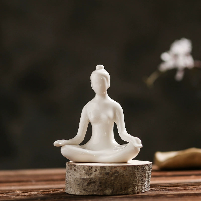 Creative Home Accessories Ceramic Yoga Ornaments