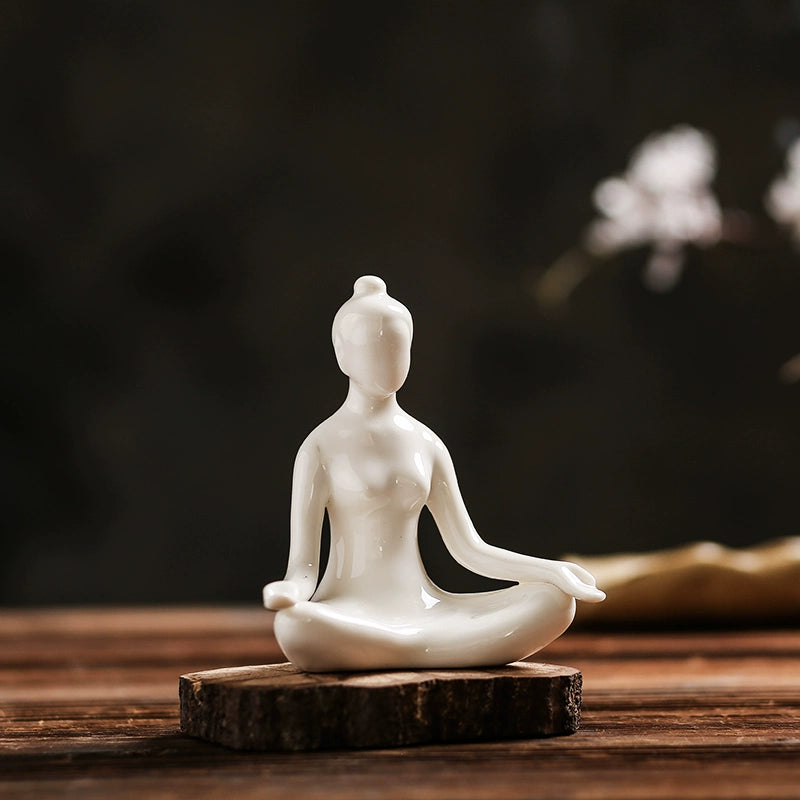 Creative Home Accessories Ceramic Yoga Ornaments