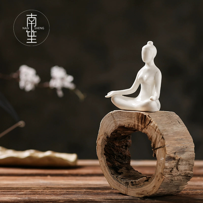 Creative Home Accessories Ceramic Yoga Ornaments