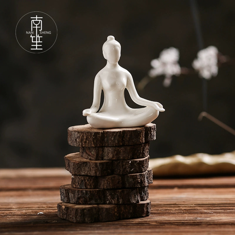 Creative Home Accessories Ceramic Yoga Ornaments
