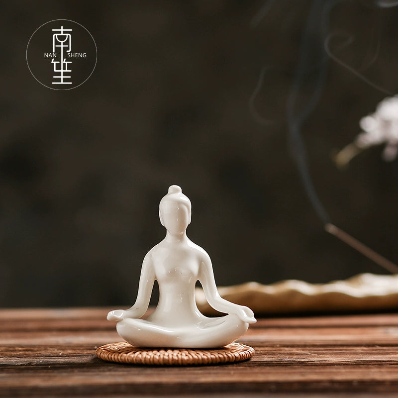 Creative Home Accessories Ceramic Yoga Ornaments