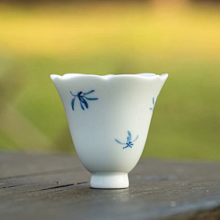 Hand-Painted Floral Teacup