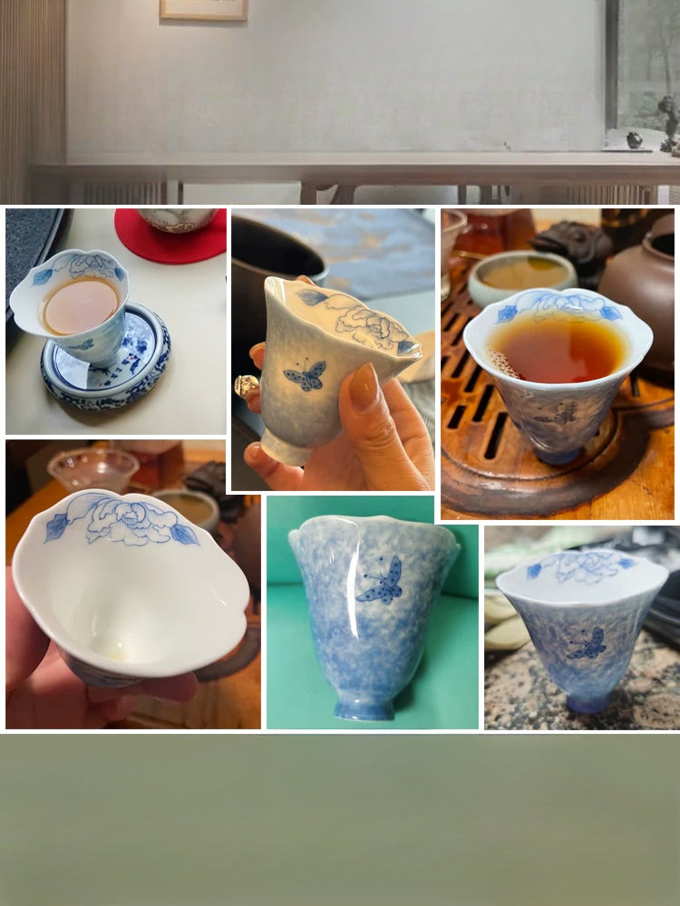 Hand-Painted Floral Teacup