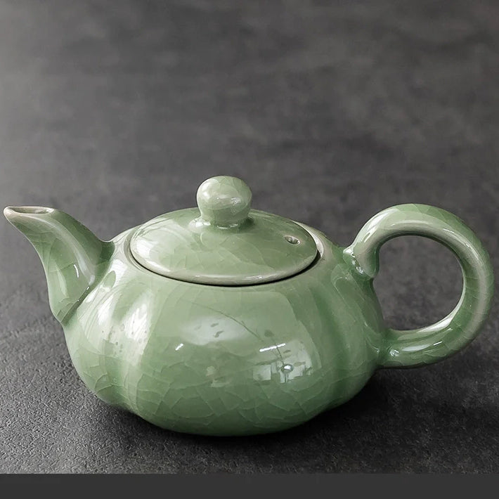 Ru Kiln Teapot Home Retro Ceramic Teapot
