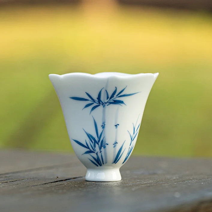 Hand-Painted Floral Teacup
