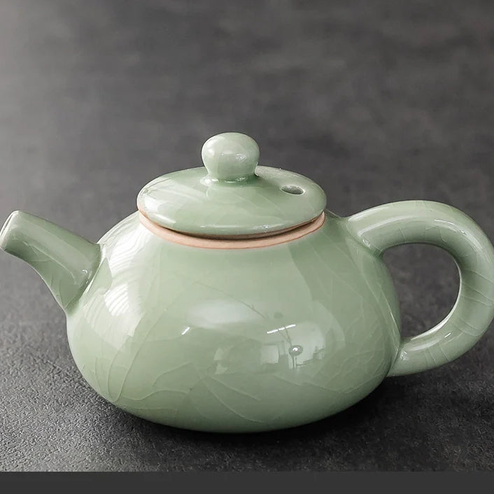 Ru Kiln Teapot Home Retro Ceramic Teapot