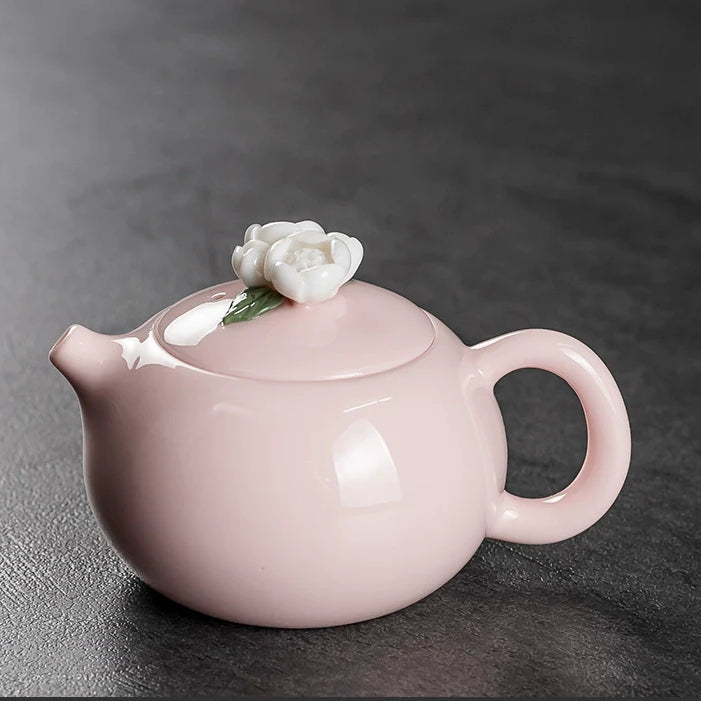 Ru Kiln Teapot Home Retro Ceramic Teapot