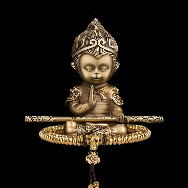 3D Embossed Sun Wukong Dashboard Figurine