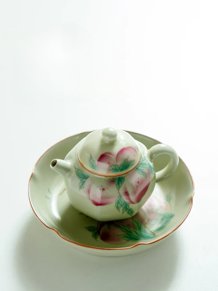 Ru Peach Bafang Home New Chinese Tea Ceramic Tea Kung Fu Tea Set