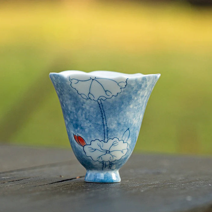 Hand-Painted Floral Teacup