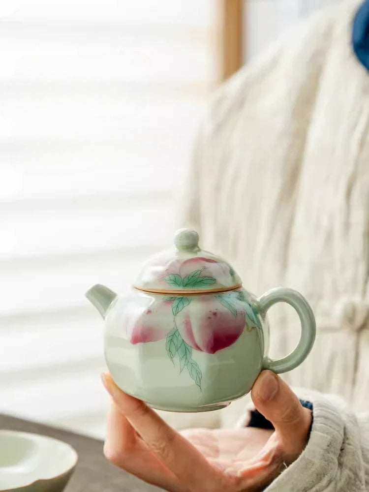 Ru Peach Bafang Home New Chinese Tea Ceramic Tea Kung Fu Tea Set