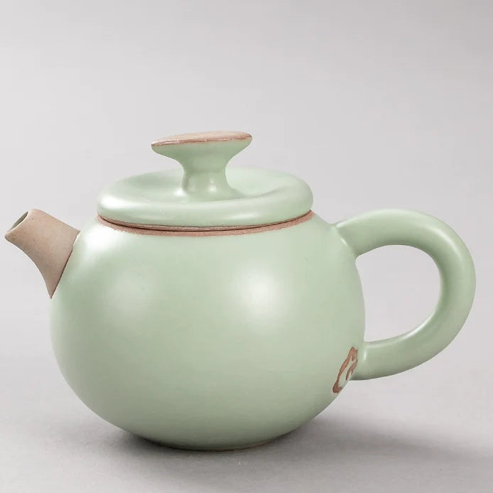 Ru Kiln Teapot Home Retro Ceramic Teapot