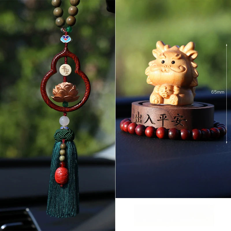 Red Cinnabar Lucky Gourd Pendant