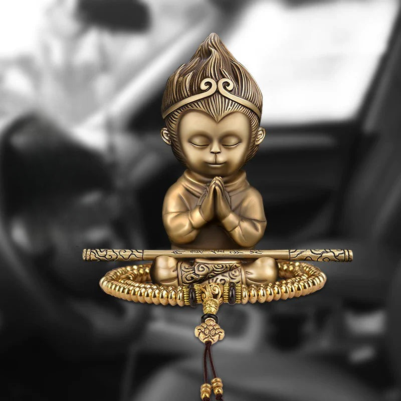 3D Embossed Sun Wukong Dashboard Figurine