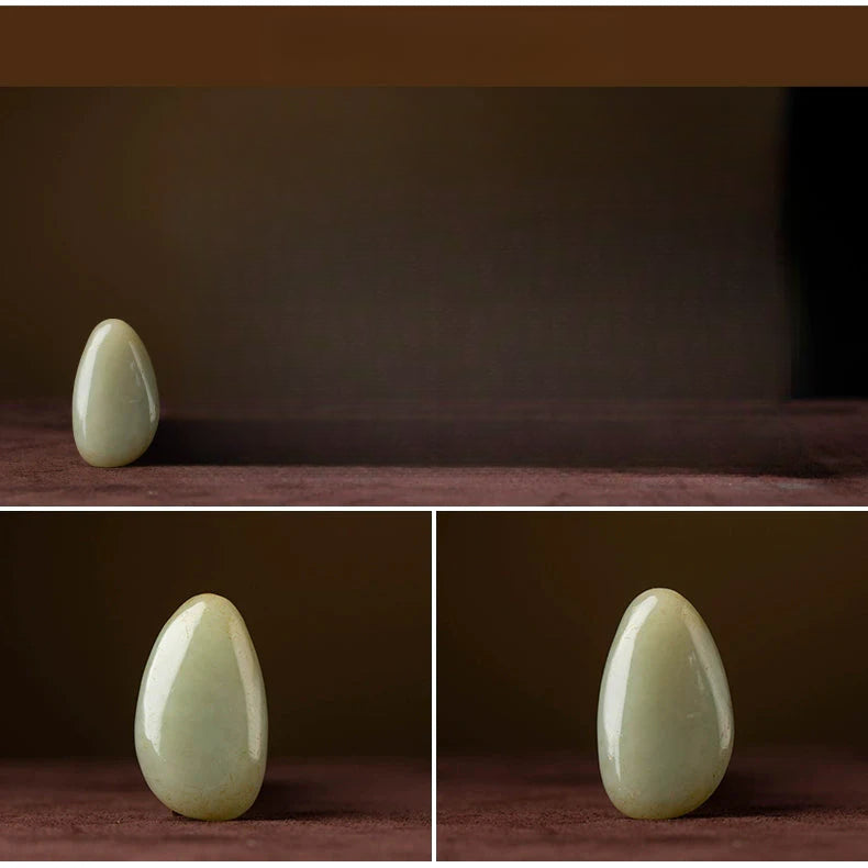 Natural Hetian Jade Keychain