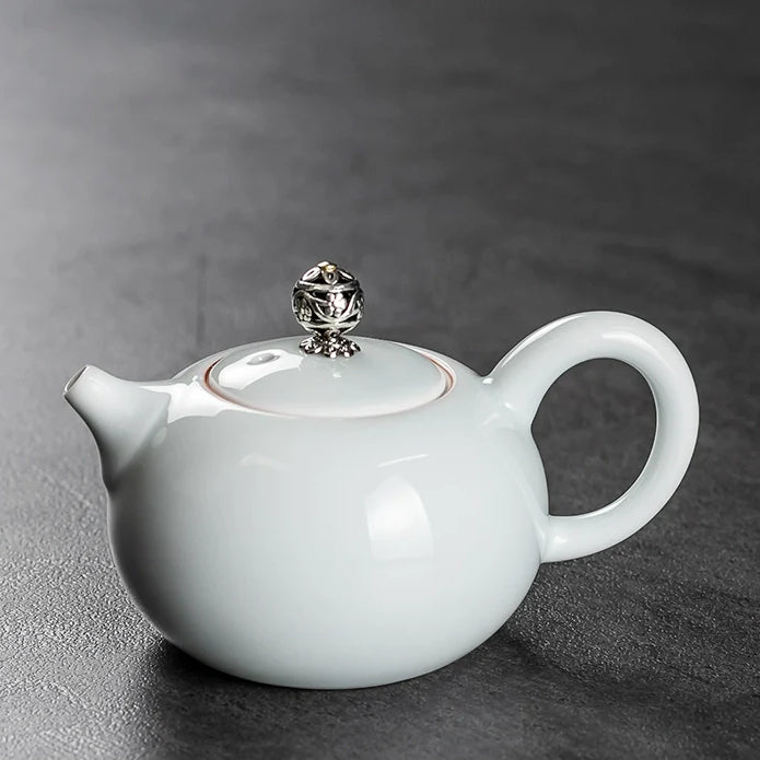 Ru Kiln Teapot Home Retro Ceramic Teapot